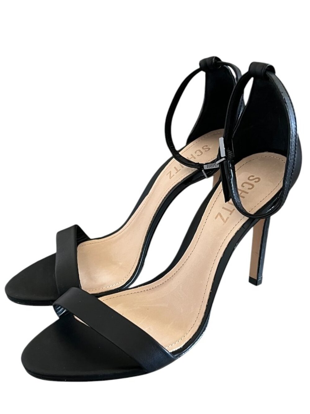 SCHUTZ NEW Cady-Lee Leather Heels In Black Size 7